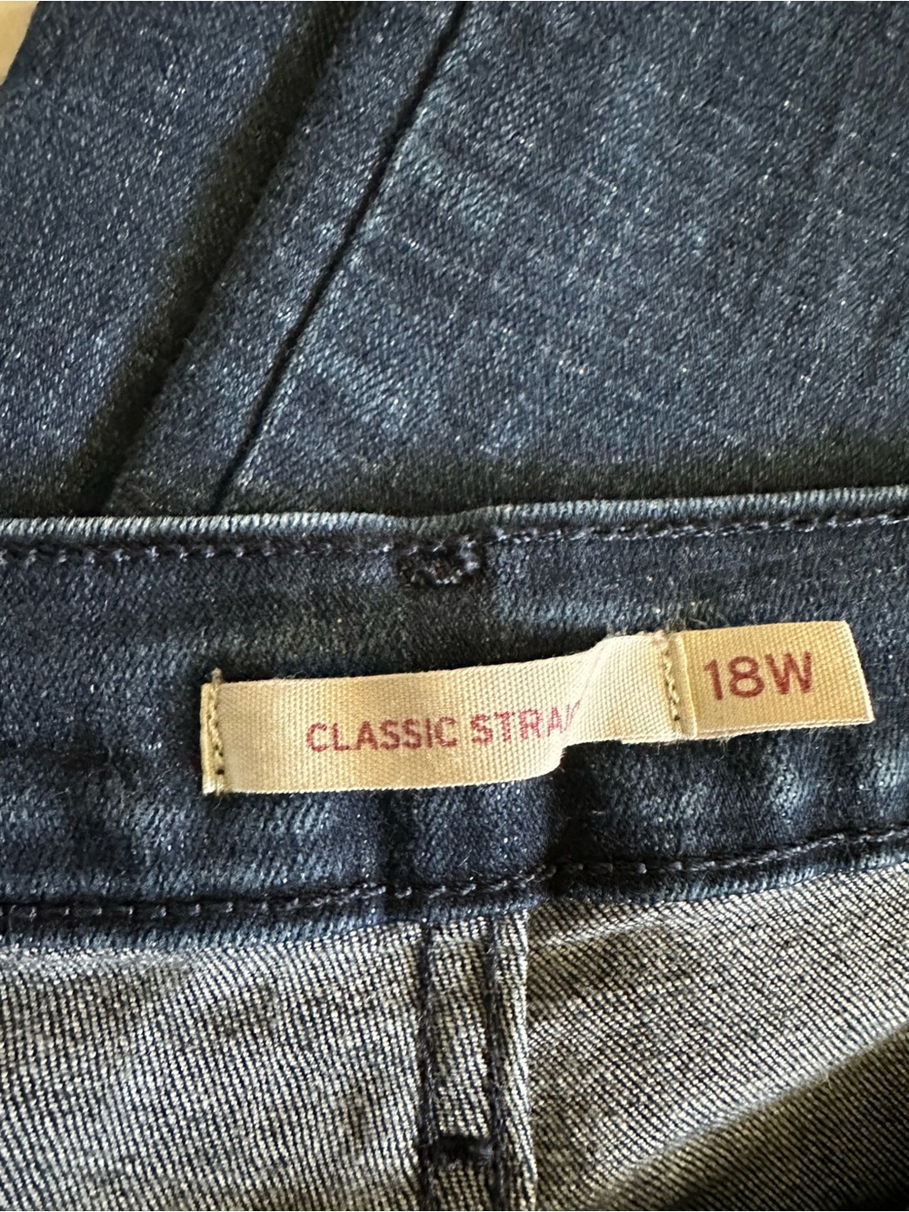 Levis Dark Blue Straight-Leg Jeans - Picture 2 of 7
